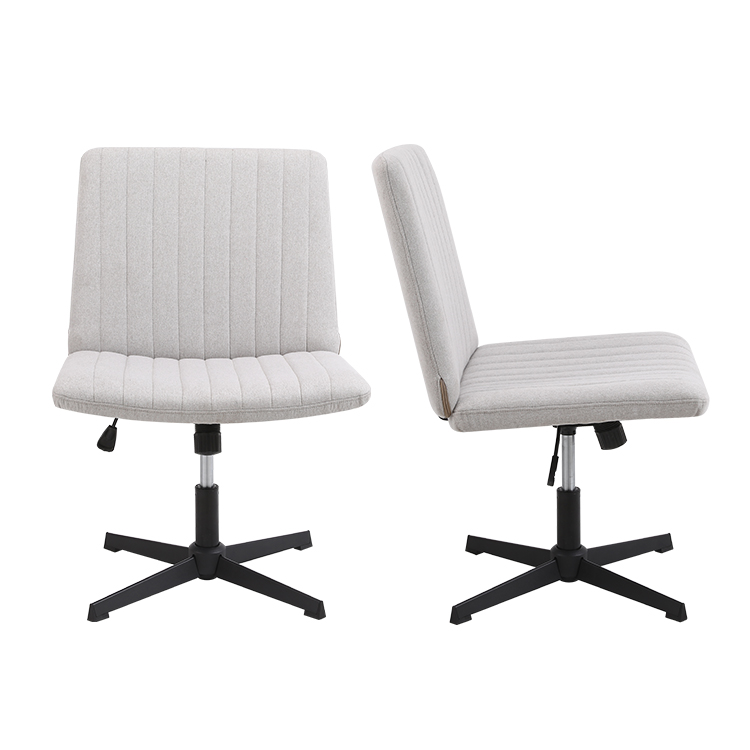 Cross chair with wheels
